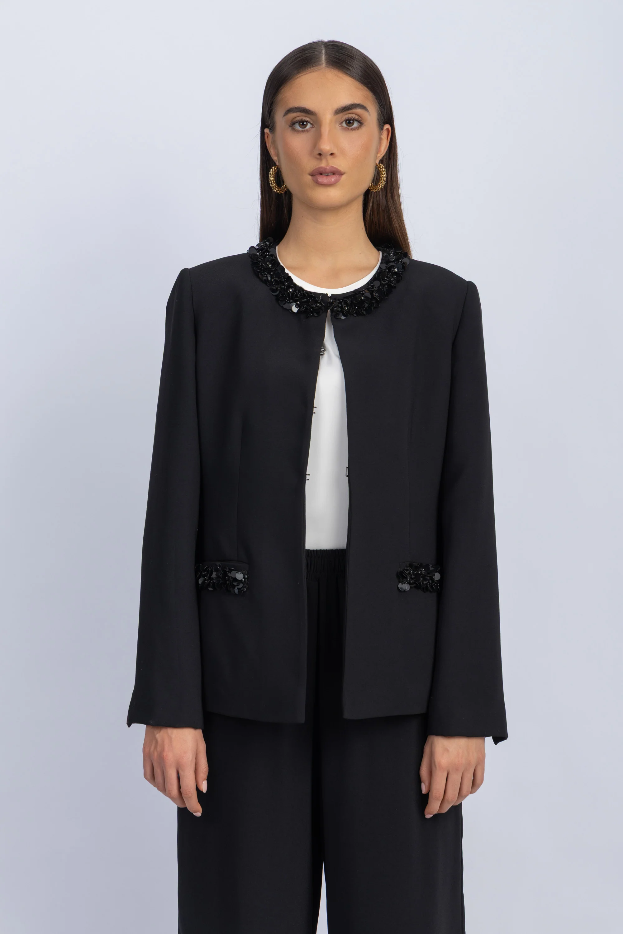 crepe jacket