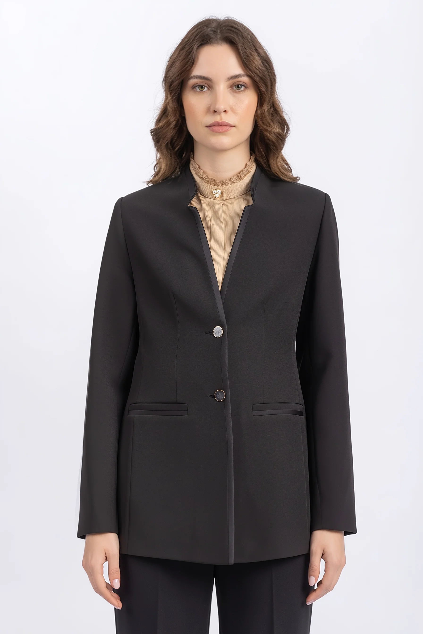 crepe jacket