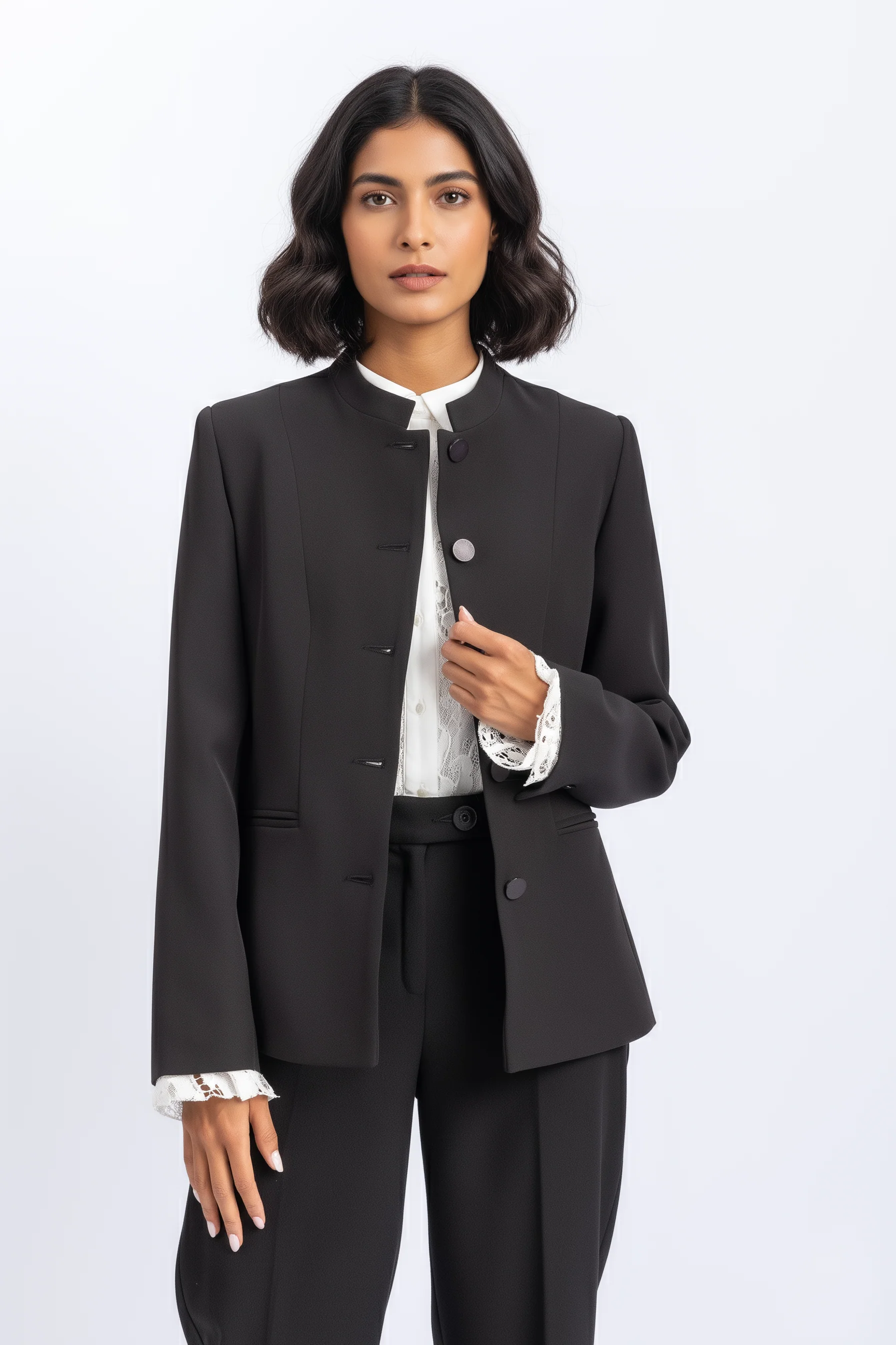 crepe jacket
