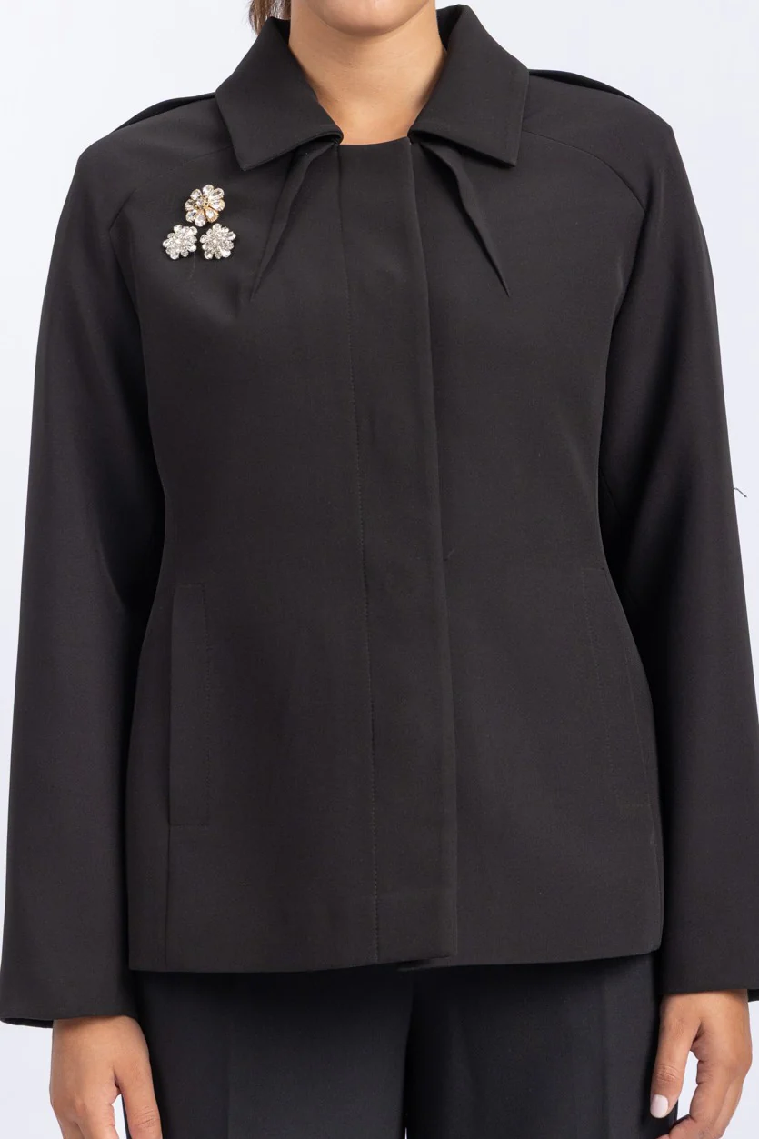 crepe jacket - Image 3