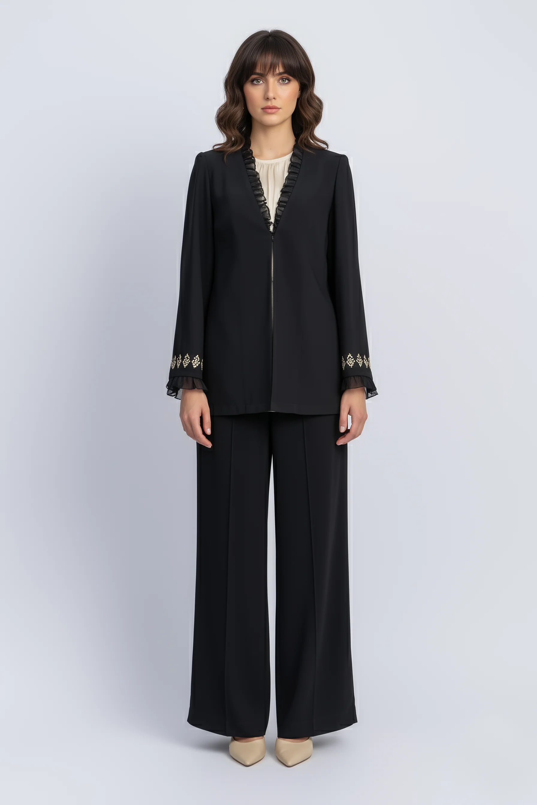 crepe jacket