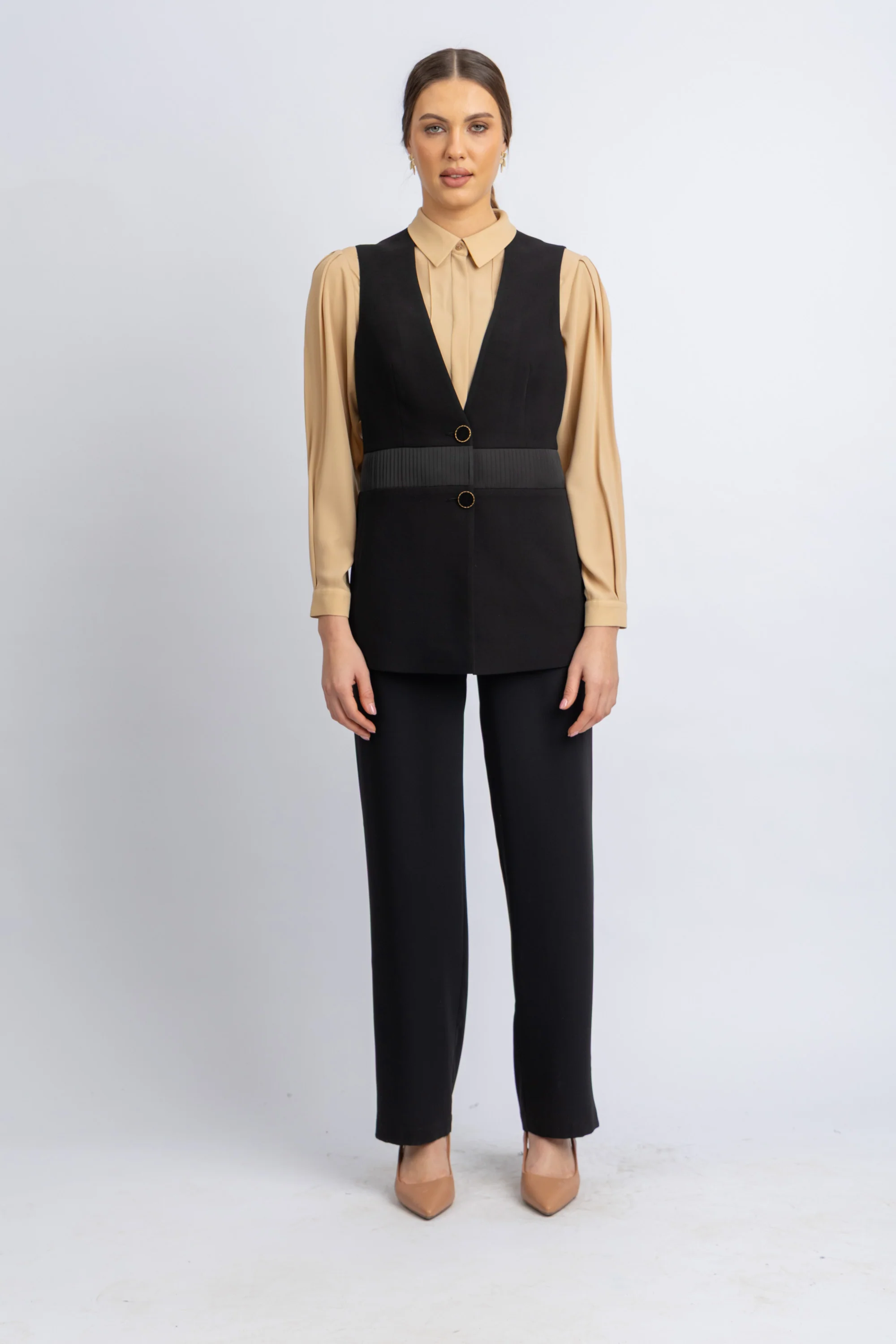 crepe vest - Image 2