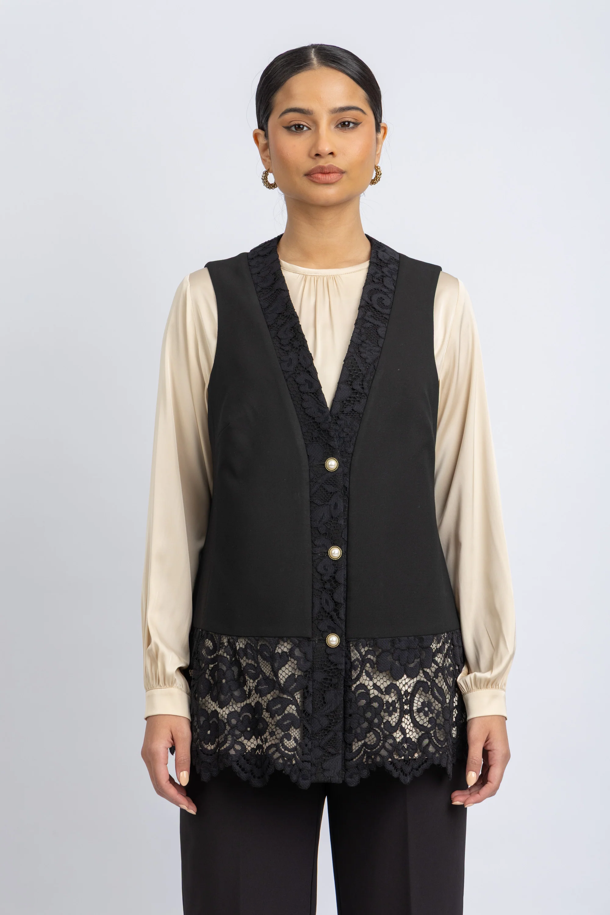 crepe vest - Image 2