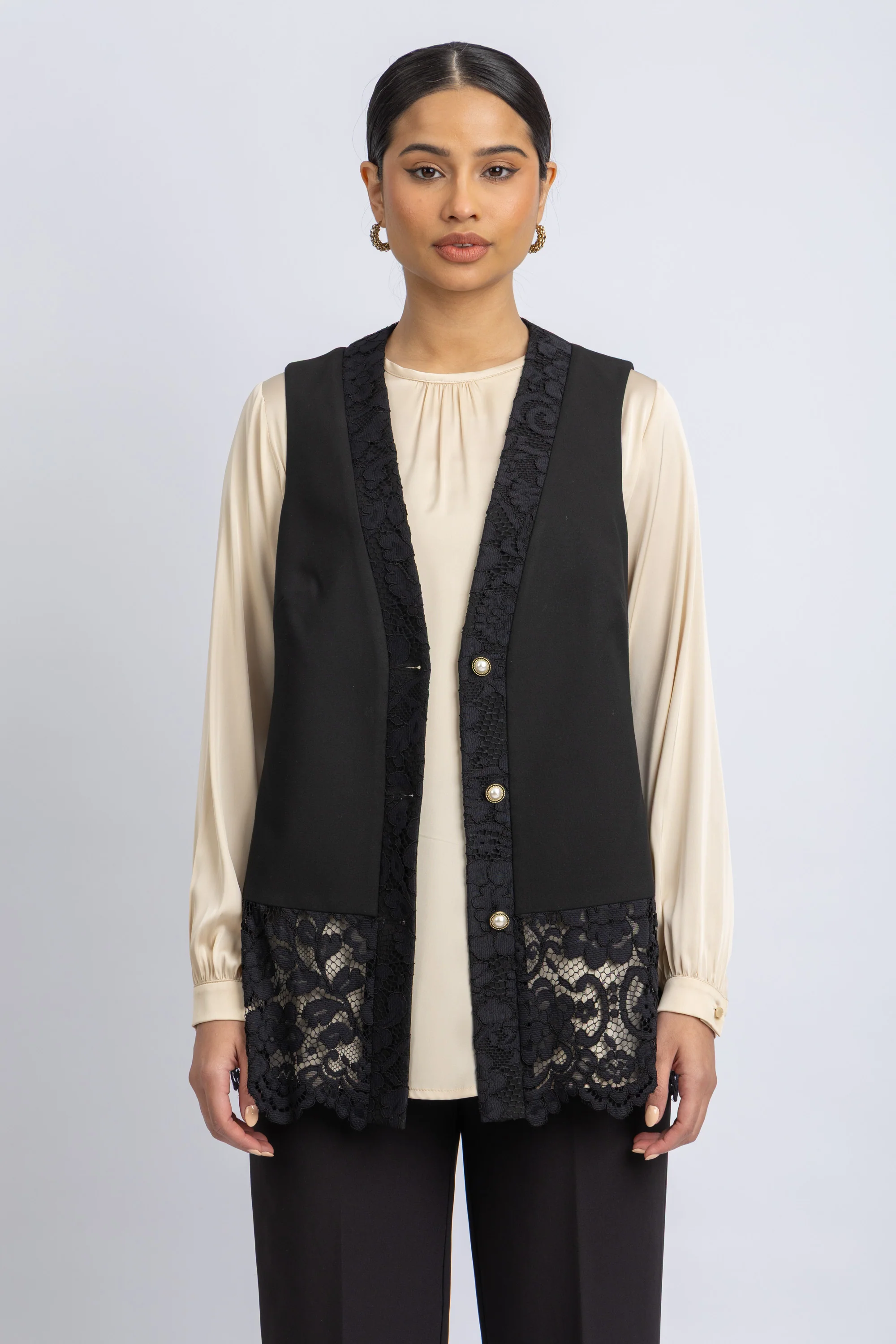 crepe vest - Image 3