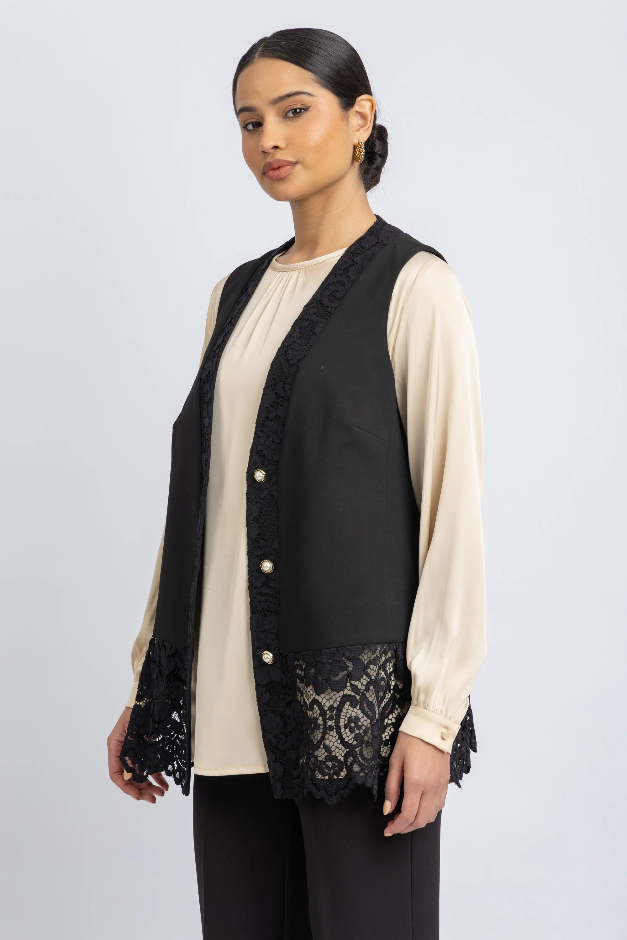 crepe vest - Image 4