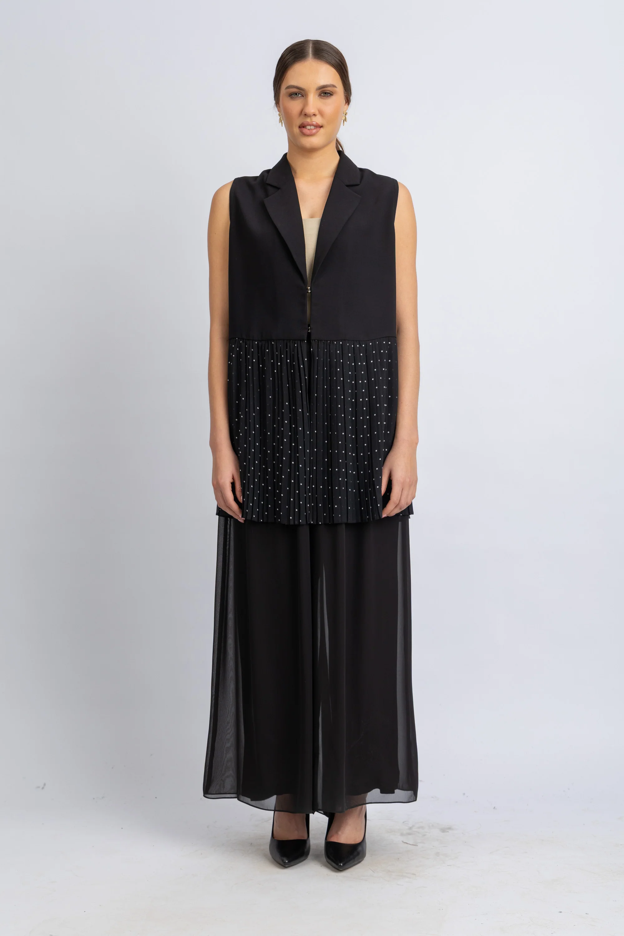 crepe vest