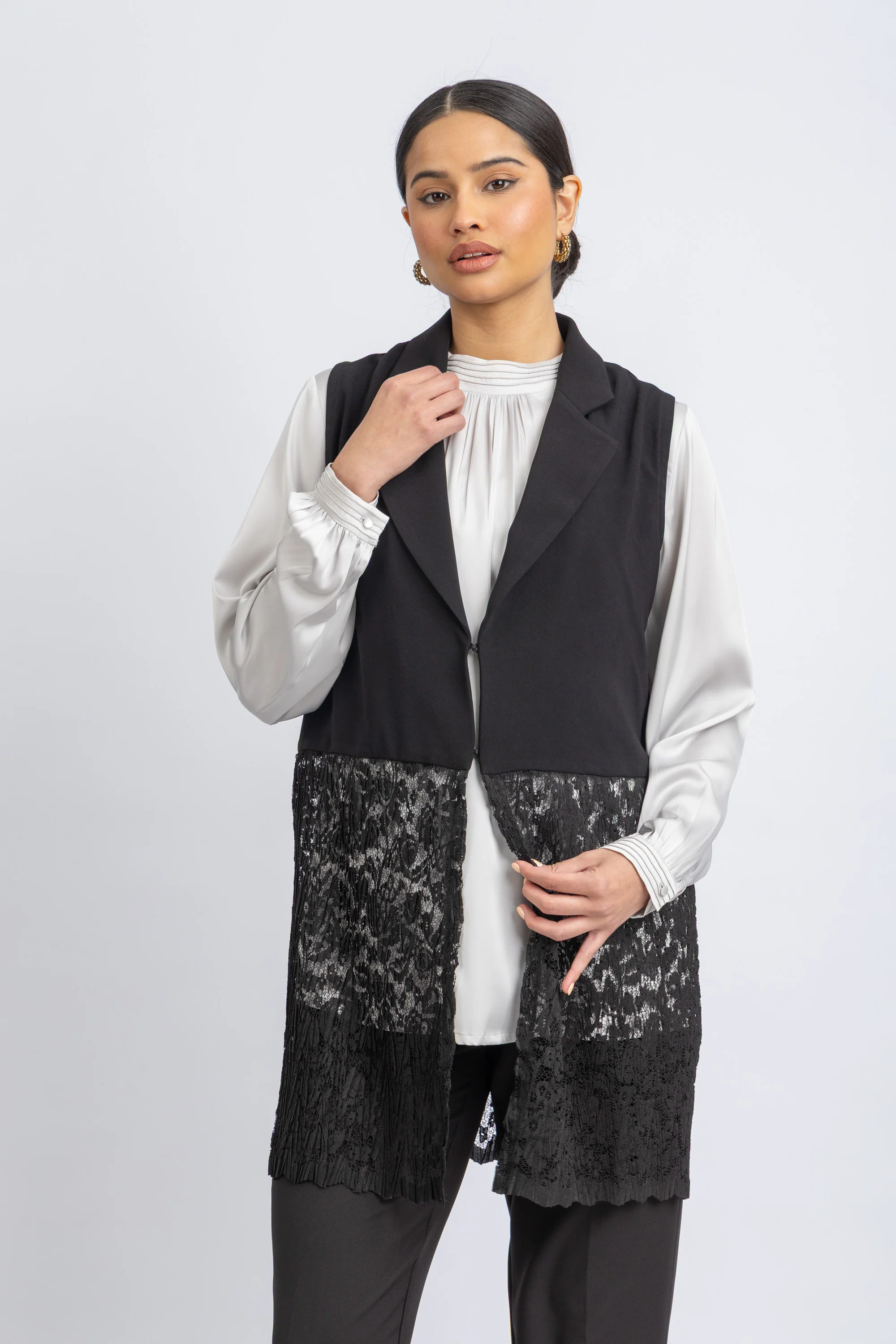 crepe vest