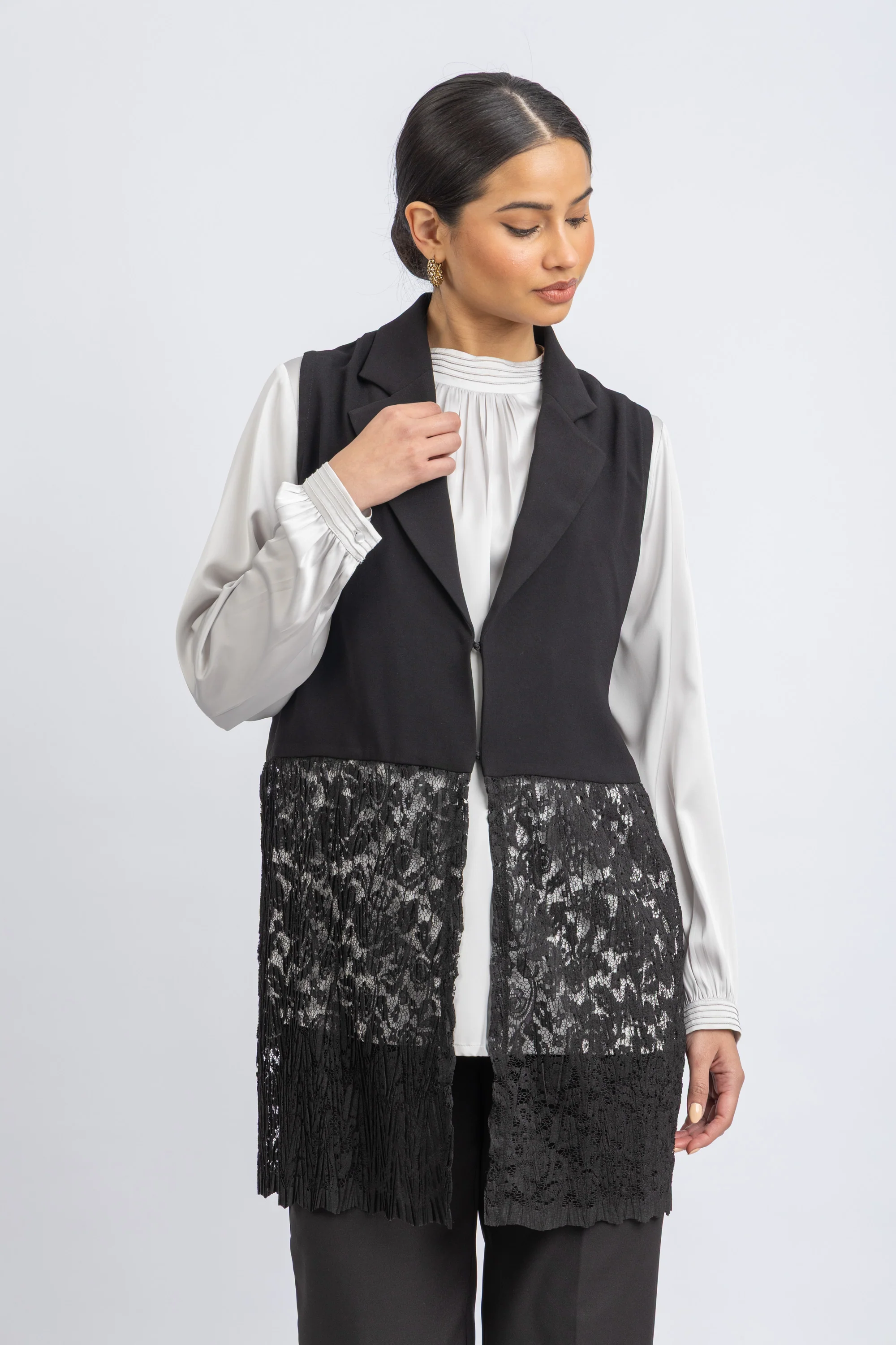 crepe vest - Image 3