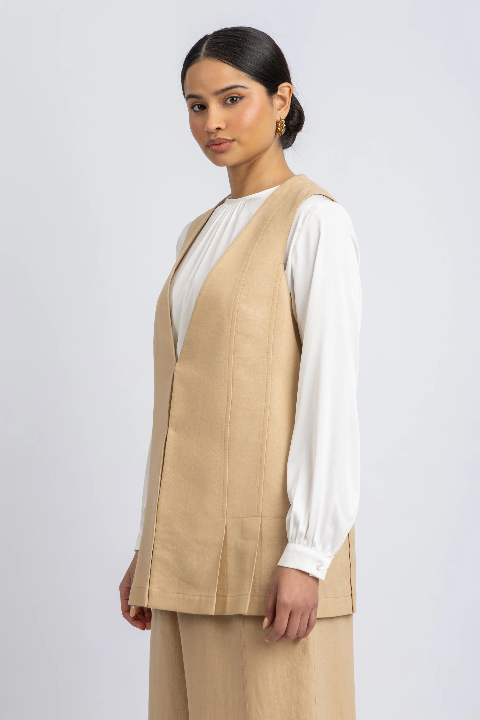 linen vest - Image 2