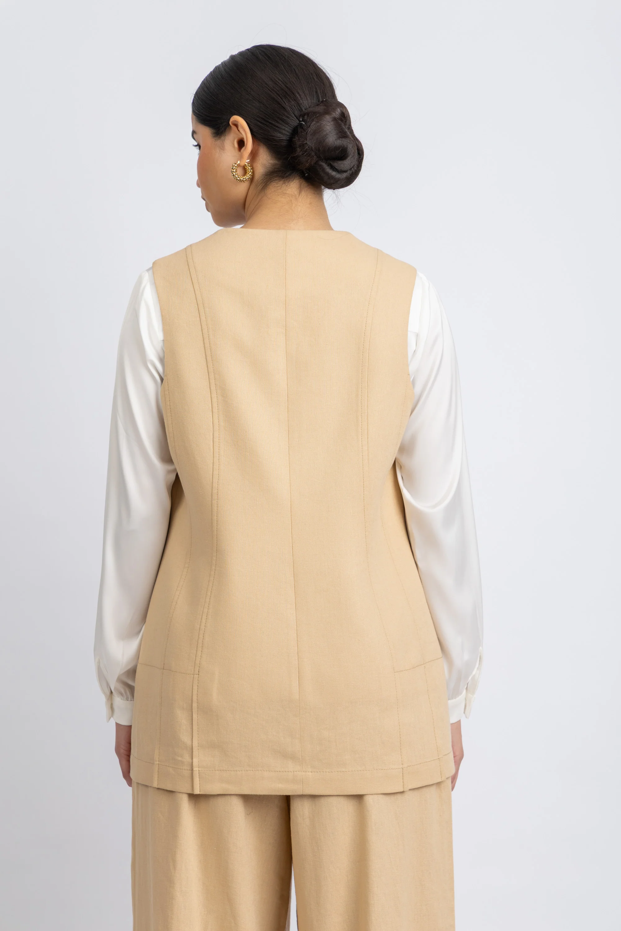linen vest - Image 4