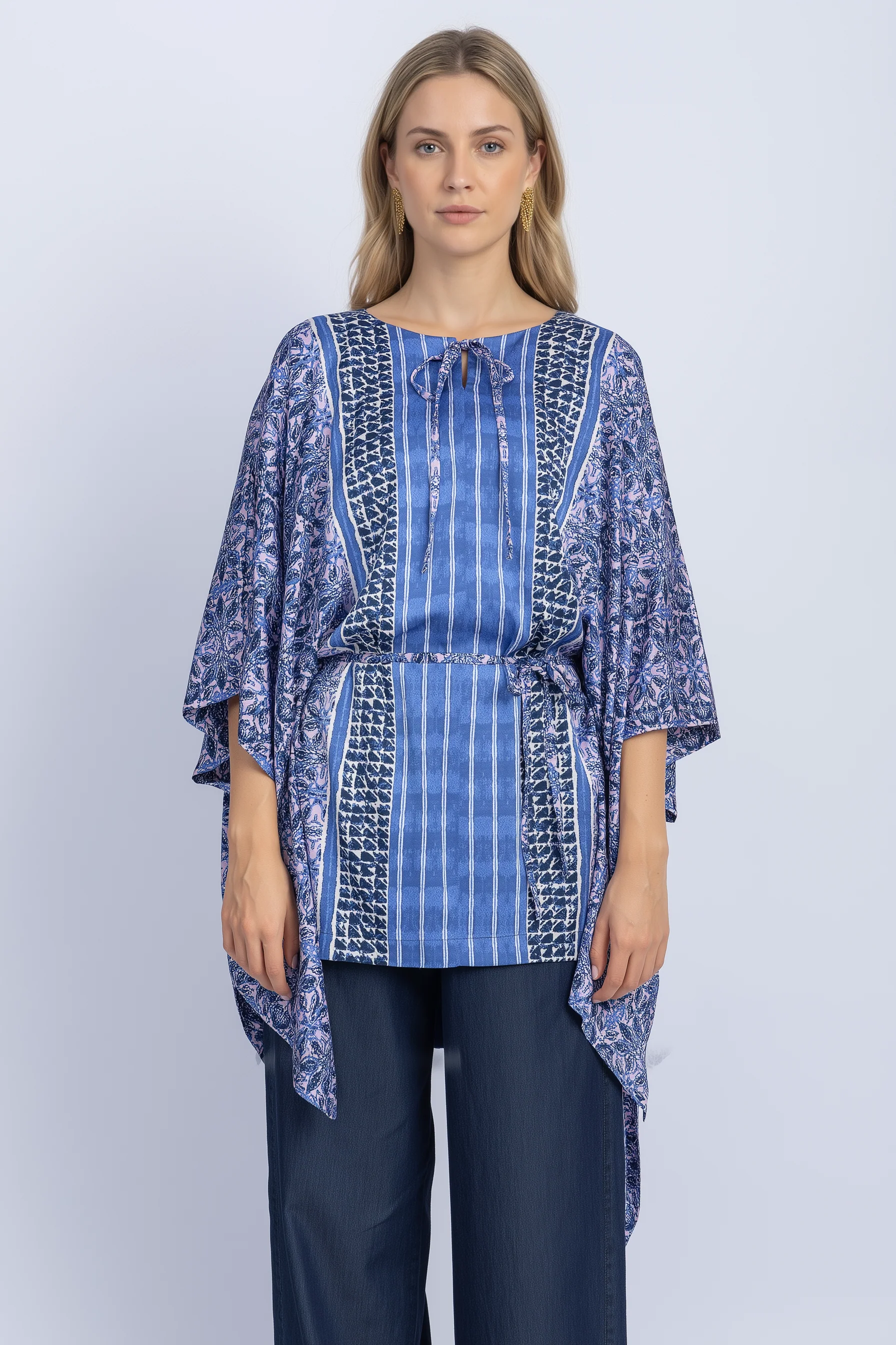 satin poncho