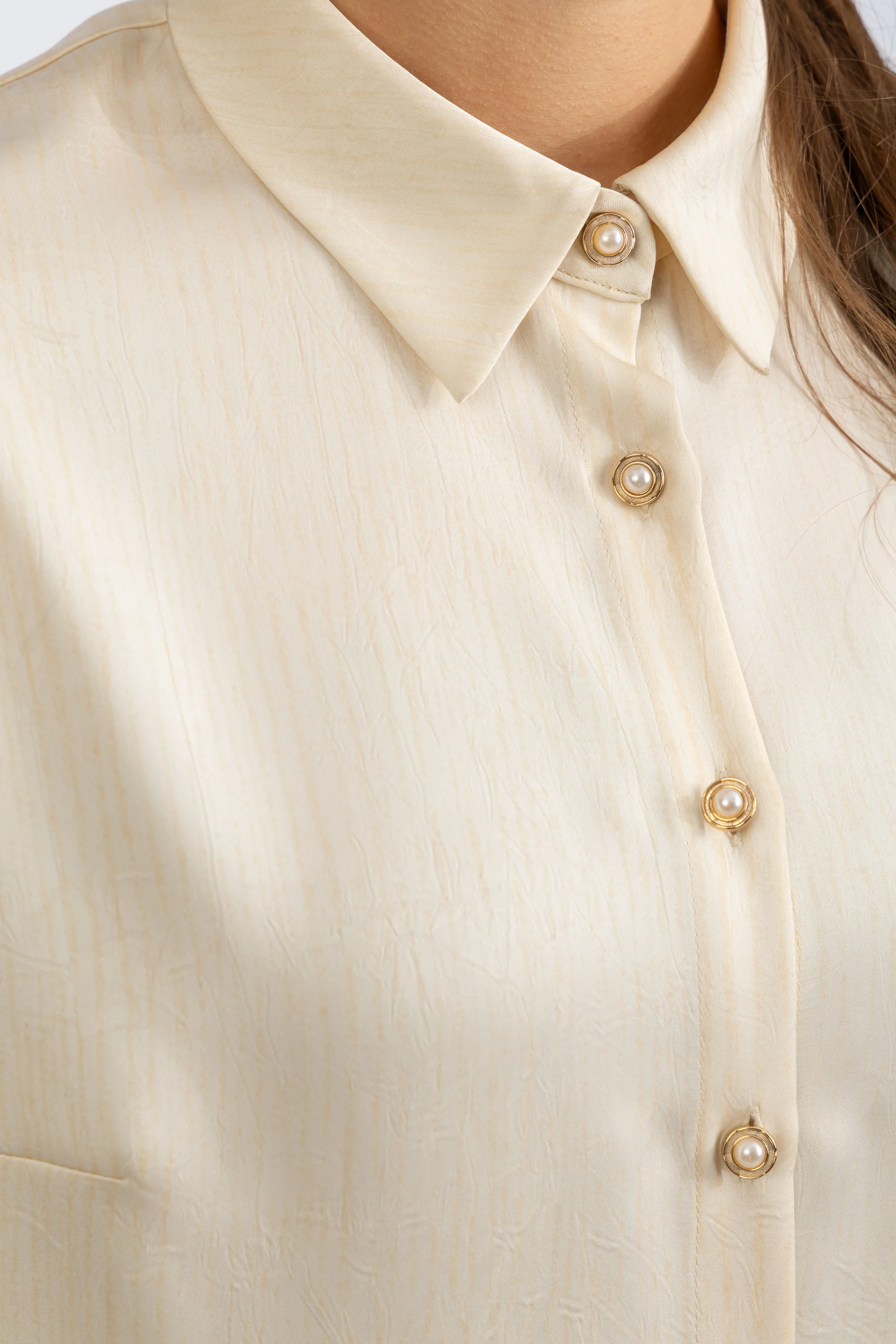 striped satin shirt - Image 5